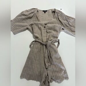 EXPRESS Tan Romper with Belt